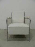 Bauhaus fémvázas bőr fotel (Peresztegi József )