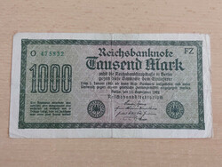 Germany 1000 marks 1922 fz