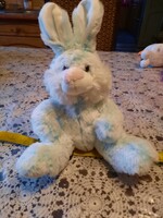 Plush toy, blue sitting bunny, negotiable