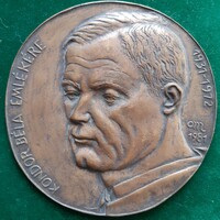 Mária Osváth: béla condor, 1981, bronze medal, plaque, relief