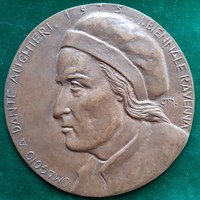 Mária Osváth: dante Alighieri, 1975, bronze relief
