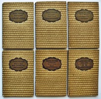 6 volumes of the Hungarian library series (1920s): works by sipulusz, jenő Helta, nagy endre, sas ede
