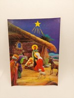 3D postcard, nativity scene, baby Jesus, three kings visit (even with free shipping)