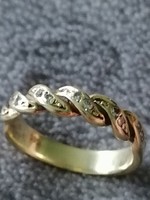 Briliáns drágaköves arany gyűrű