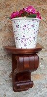 Console flower stand wooden flower stand carved flower stand wooden gifts flower wall shelf