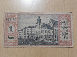 NÉMET 50 PFENNIG 1921 BERLIN 1. KÖRZET NOTGELD