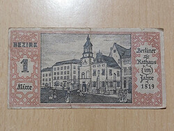 German 50 pfennig 1921 berlin 1. District notgeld