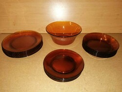 Duralex French glass tableware, plate, bowl - 19 pieces in one (b)