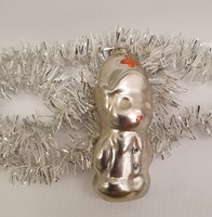 Régi, üvegből készült szovjet karácsonyfadísz