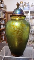 Antik Zsolnay fedeles eozin váza