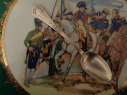 Art Nouveau silver coffee spoon