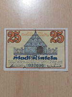 German 25 pfennig 1920 rinteln notgeld