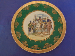 Altwien decorative plate commemorating Napoleon's Battle of Friedland
