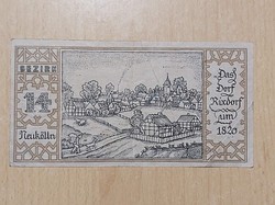 NÉMET 50 PFENNIG 1921 BERLIN 14. KÖRZET   NOTGELD