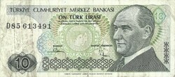 10 lira 1970 Törökország