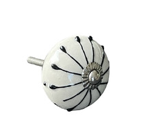 Vintage style porcelain furniture knob