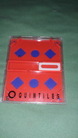 Retro ritka QUINTILES - SIX német golyós ügyességi játék 10 x 10 cm a képek szerint 1.