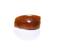 Gilded Russian amber brooch