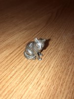 Ezüst miniatűr cica