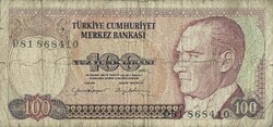 100 lira 1970 Törökország 1.
