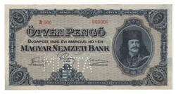 1926 50 pengő minta