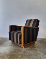 Art deco sofa and armchair