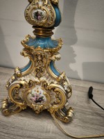 Antik porcelán asztali lámpa
