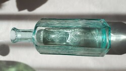 Special colored old glass bottle
