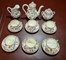 Zsolnay tea set with bamboo pattern -from 1884-