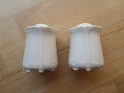 Tirschenreuth bavaria Baronesse white porcelain salt and pepper shakers in a pair