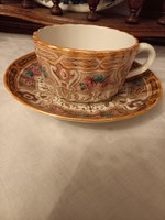 Digoin sarreguemines rose tea cup set