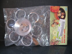 Retro egg cooker holder with 6 positions, stainless steel, in original packaging, made in Hong Kong