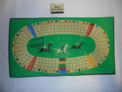 Retro board game board, board - horse race.