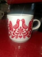 Beautiful flawless red dove mug