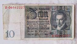 1929 Imperial 10 Mark (f+) German Weimar Republic | 1 banknote