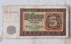 1948-As ndk 5 marks (f+) | 1 banknote