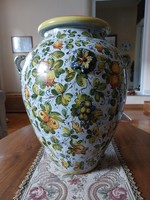 Tuscan painted, glazed ceramic vase