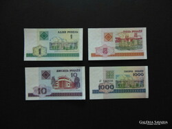 Fehéroroszország 1 - 5 - 10 - 1000 rubel 2000 LOT !
