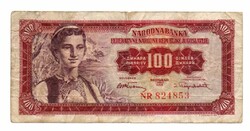 Yugoslavia 100 dinars 1955 used