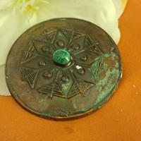 Old jade brooch 5 cm