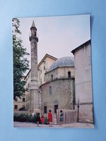 Postcard (10) - Pécs - the mosque of Hassán Jakováli with the minaret, 1960s - (photo: lajos bogár)