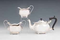 English silver tea or coffee set, 567g