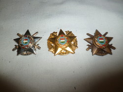 Old ktp decathlon military badge gold silver bronze