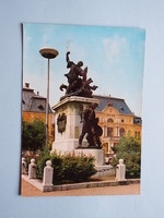 Postcard (6) - Nyíregyháza - beloiannisz tér - i. World War Memorial 1960s - (photo: tulok f