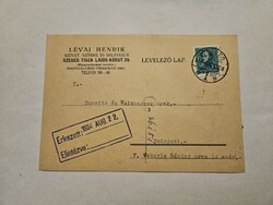 1934-es Fejléces levelezőlap Szeged