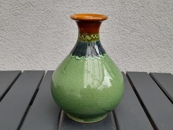 Beautiful thick glazed ceramic vase