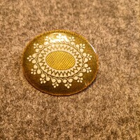 Enamel-painted Vienna badge brooch