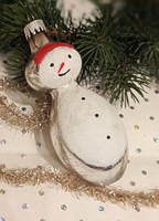 Retro Soproni karácsonyfa dísz hóember 11cm