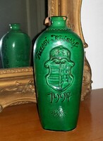 Bottle with Hungarian coat of arms made for Prof. Dr. Kristóf Füzesi in 1997