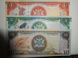 Trinidad & Tobago1+ 5 +10  dollár 2006 UNC